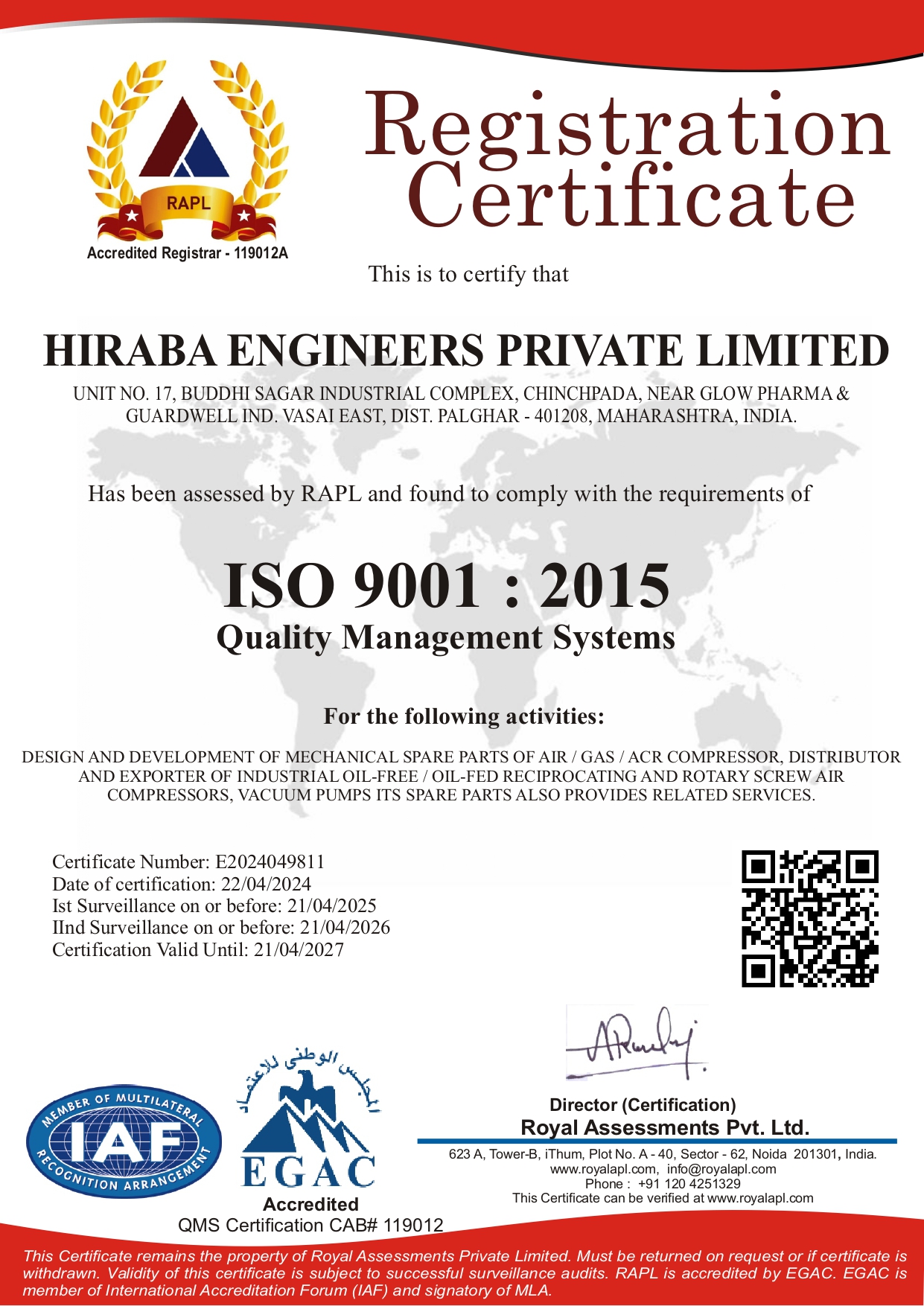 GMP Certificate